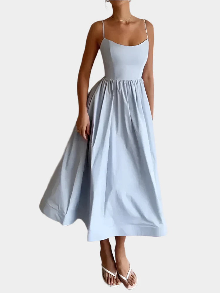 Laaja | Pehmeä Satiini Mekko