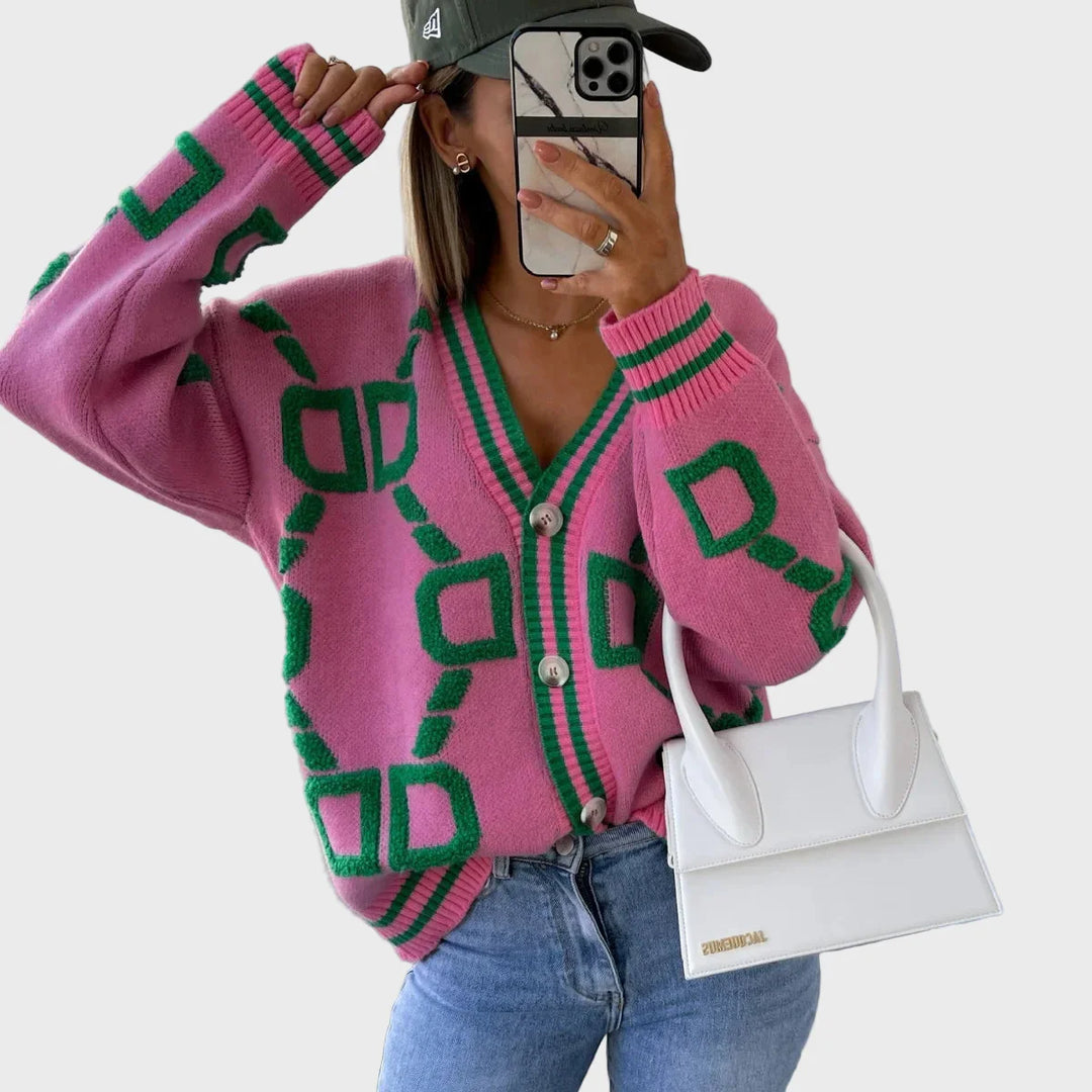 Moderni Neuleliivi | Geometrisella Kuvioinnilla