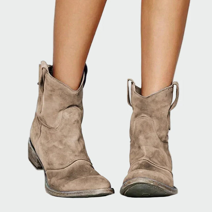 Retro Cowboy Nilkkurit | Stylish Western Ankle Boots