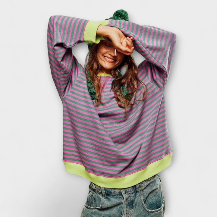 Mary | Raidallinen Oversize Neule