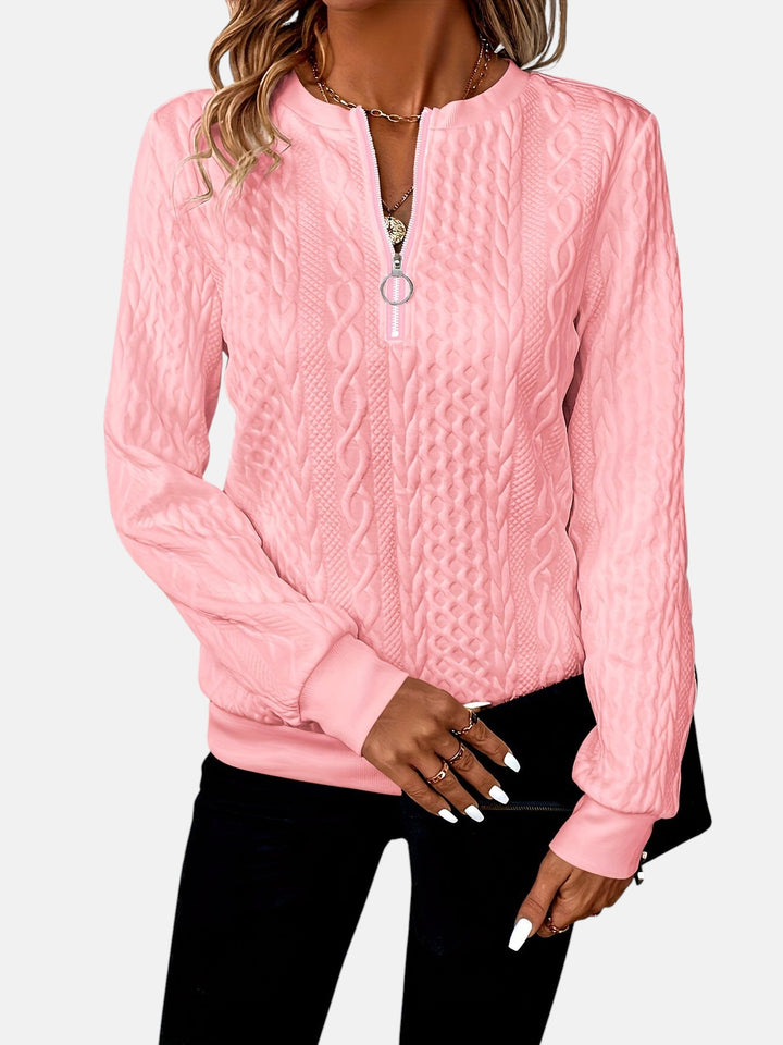 Suusanna | Naisten vetoketjullinen neulepusero