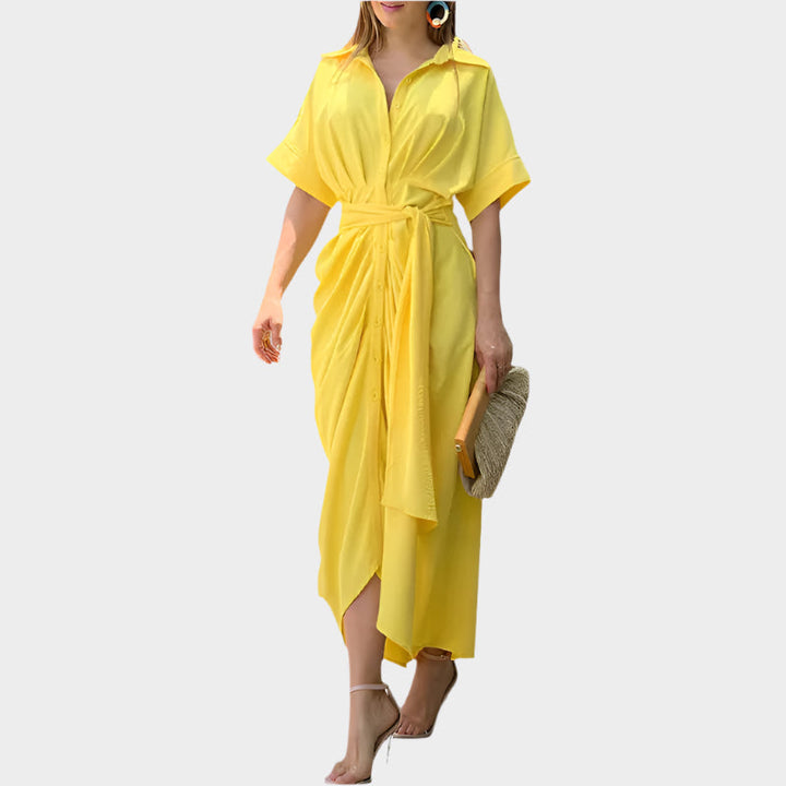 Puffikauluksellinen Mekko | Tyylikäs Leikkaus