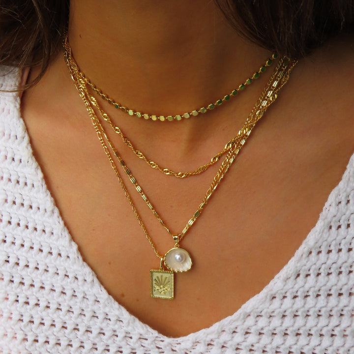 Aurinkokuvioinen | kaulakoru