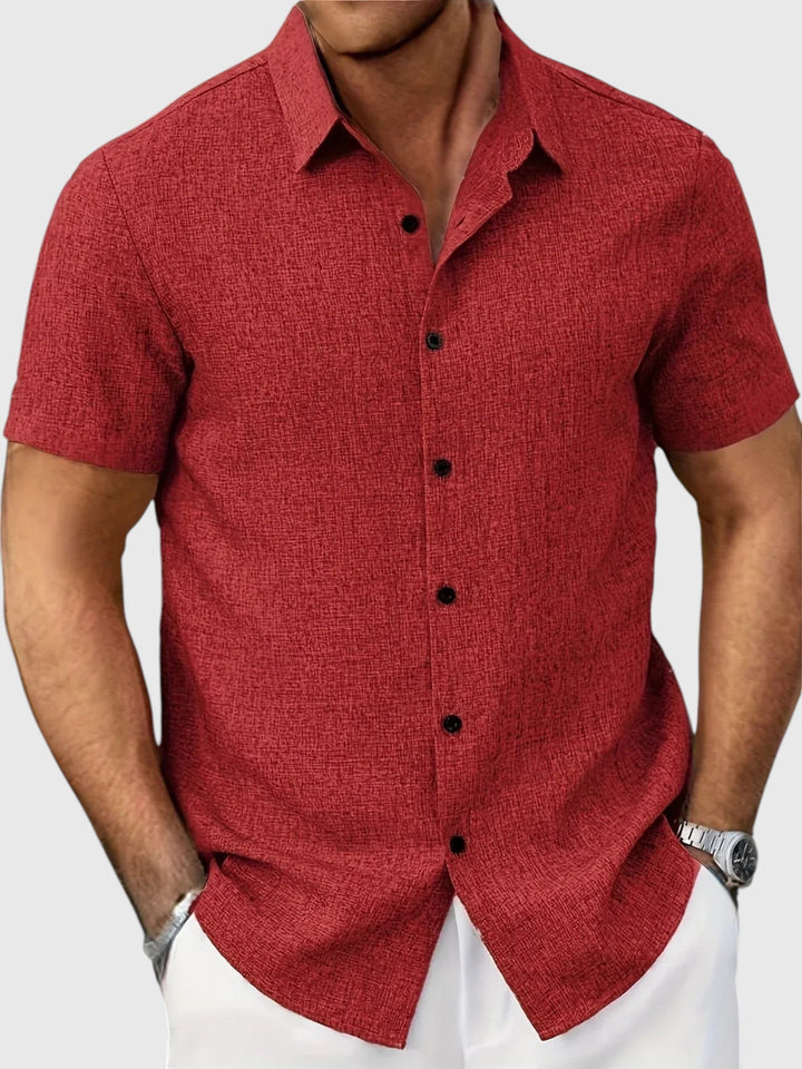 Santo | Kevyt lyhythihainen paita pellon sekoitteesta