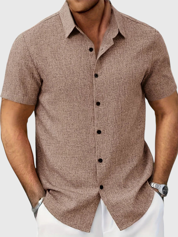 Santo | Kevyt lyhythihainen paita pellon sekoitteesta