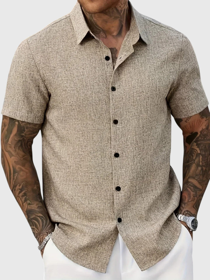 Santo | Kevyt lyhythihainen paita pellon sekoitteesta